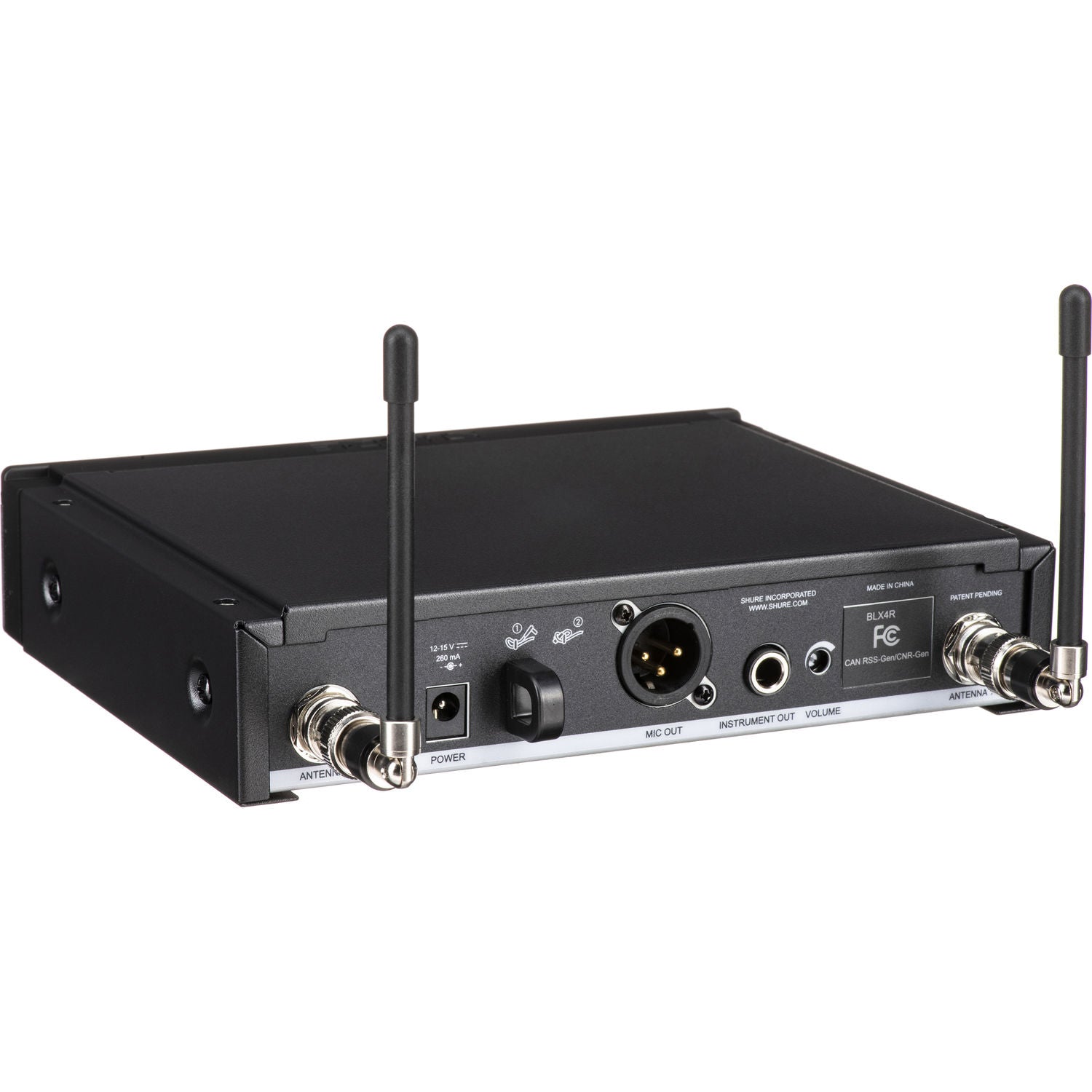 Безжична система Shure BLX24R/SM58-K14 (614-638MHz) с ръчен микрофон и капсула SM58-кардиод