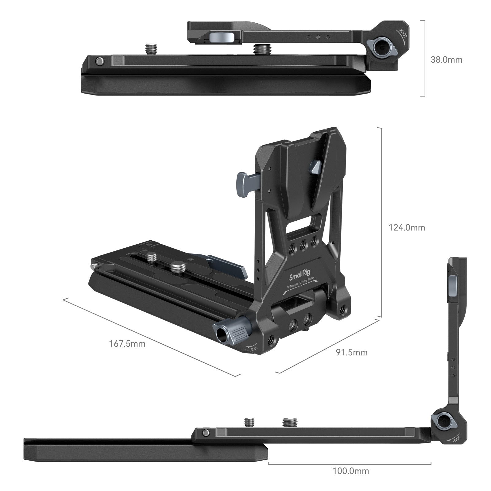 Комплект за монтиране на батерии V-Mount за кинокамери SmallRig
