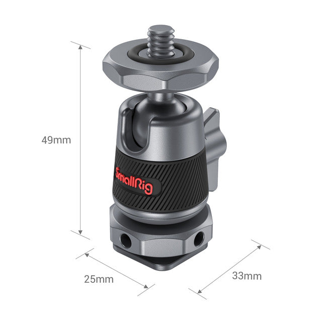 SmallRig Cold Shoe to 1/4 Threaded Adapter (2 pcs.)