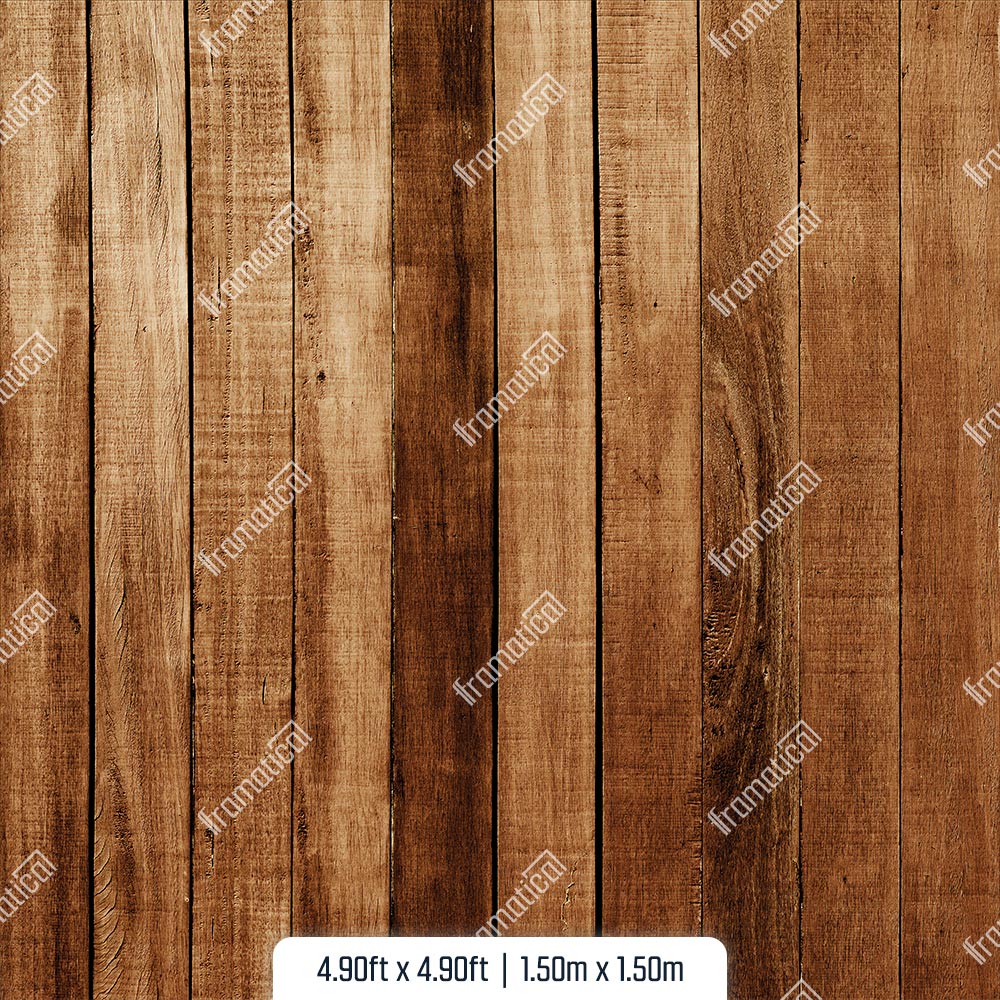 Natural Timber Vertical Plank Mat Floor - 1.50m x 1.50m
