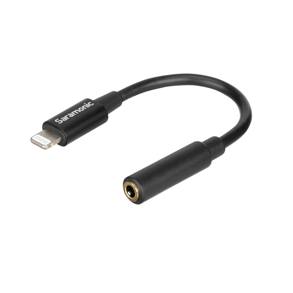 Saramonic 3.5Mm Trrs (Female) To Lightning (Male) Microphone And Headphone Jack Adapter