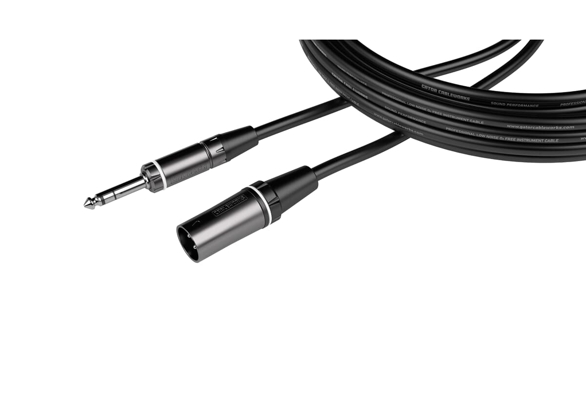 Микрофонен кабел Gator Cableworks GCWC-XLR-20MTRS Composer 6m XLR(м) към 6.3 жак TRS (м)