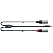 Аудио кабел CORDIAL CFY 1.5 WMM LONG – 3.5mm стерео (м) към 2x XLR (м), 1.5 м