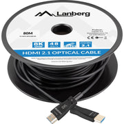 Cable HDMI-HDMI PVC 80m black HDMI 2.1