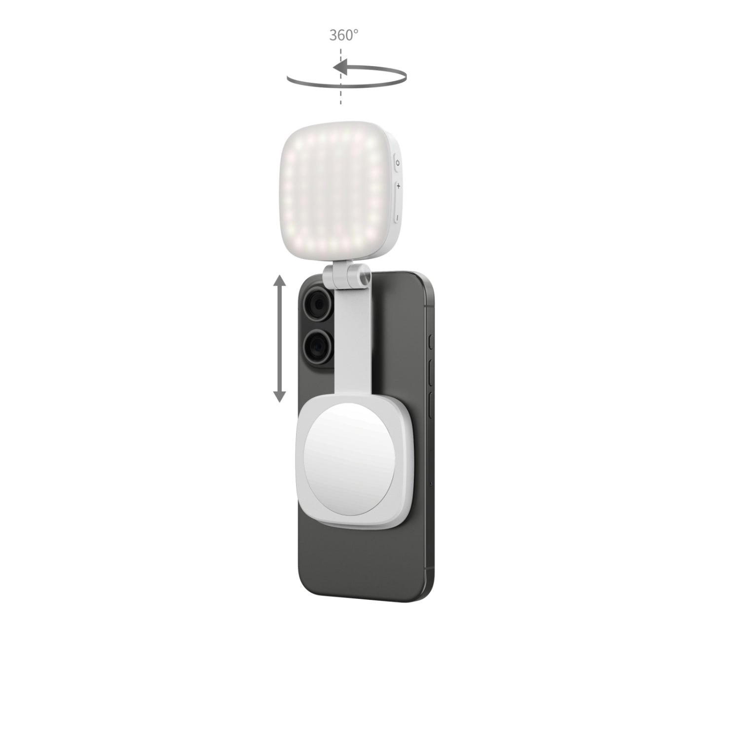 SmallRig Vibe P48 подвижна LED видео светлина за мобилен телефон (бяла)