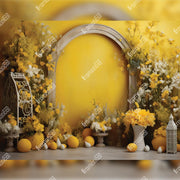 Текстилен фон - Lemon Bloom - 1.50m x 1.00m