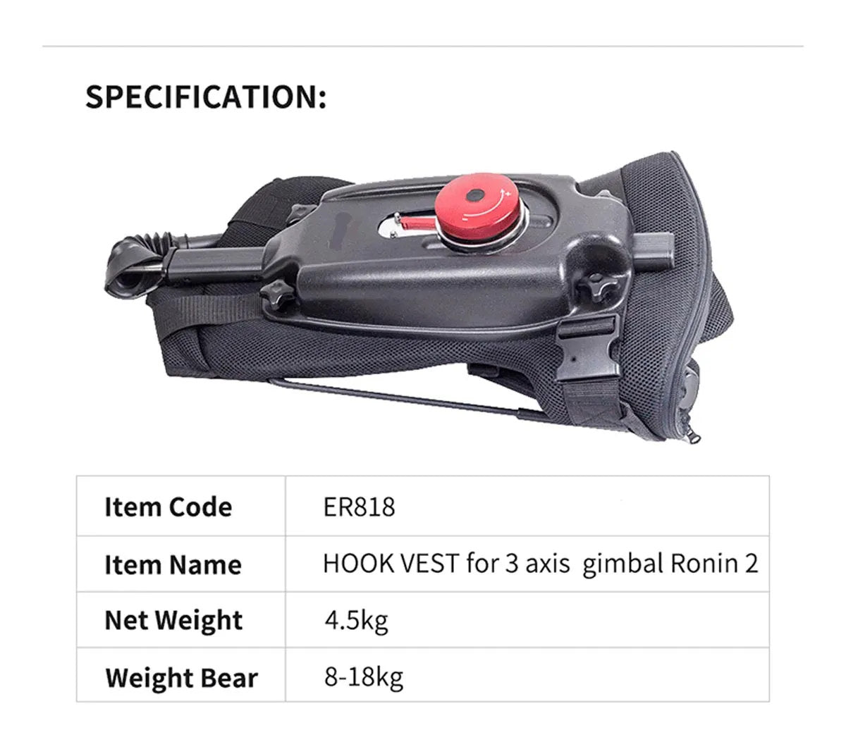 ER310 3-10kg Поддържаща гимбална жилетка