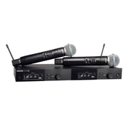 Двуканална безжична система Shure SLXD24DE/B58-J53 (562 - 606 MHz) с ръчни микрофони и капсули BETA58-суперкардиод