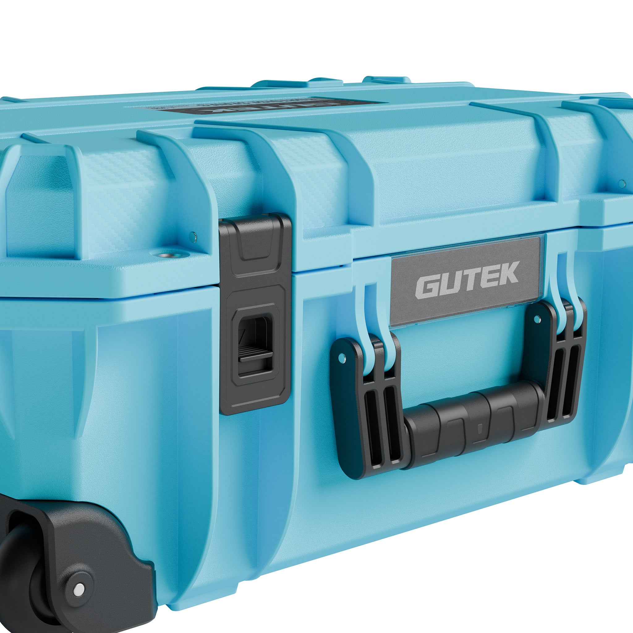 Твърд куфар с колелца GUTEK Tortoise T-300 Azure Blue - IP67
