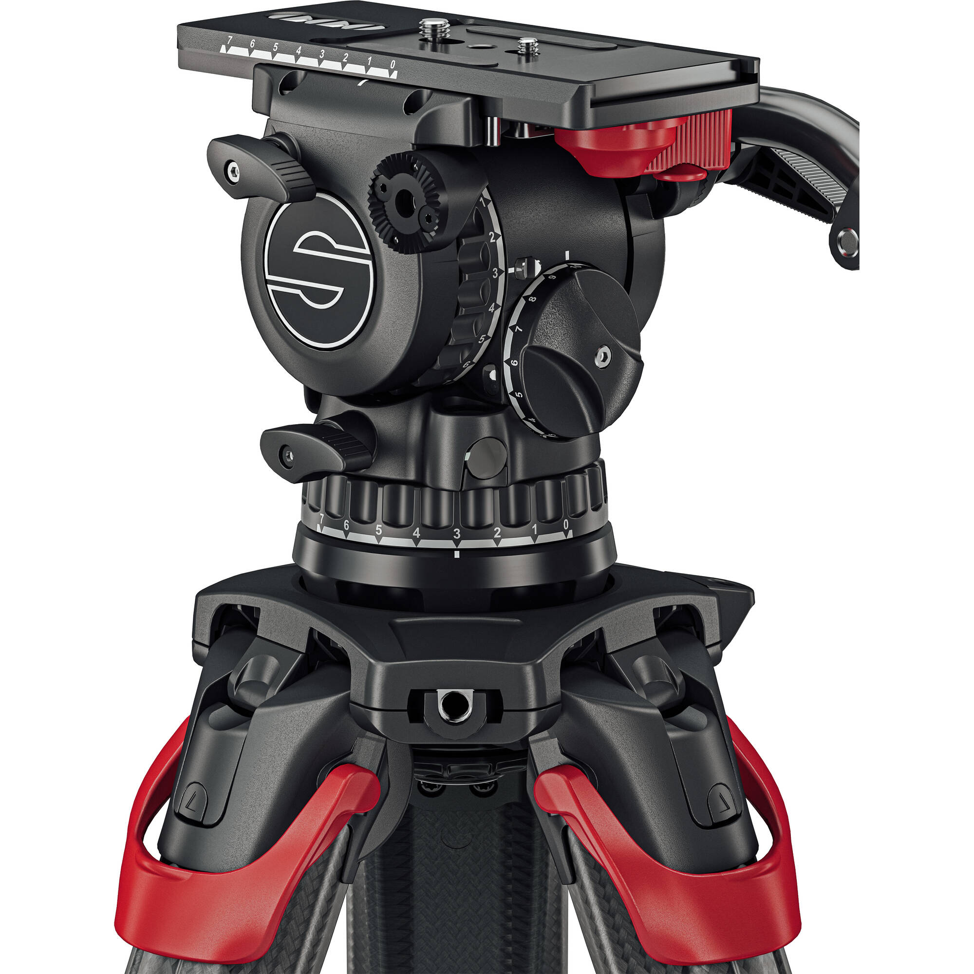 Видео статив комплект Sachtler System aktiv14T flowtech100 GS карбонов със система за бързо разпъване