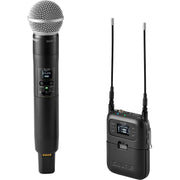 Shure SLXD25/SM58-K59 (606-650 MHz) Digital Camera-Mount Wireless System with handheld transmitter