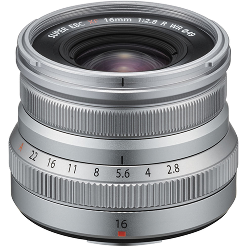 Обектив FUJIFILM XF 16mm f2.8 R WR (Сребърен) за Fujifilm