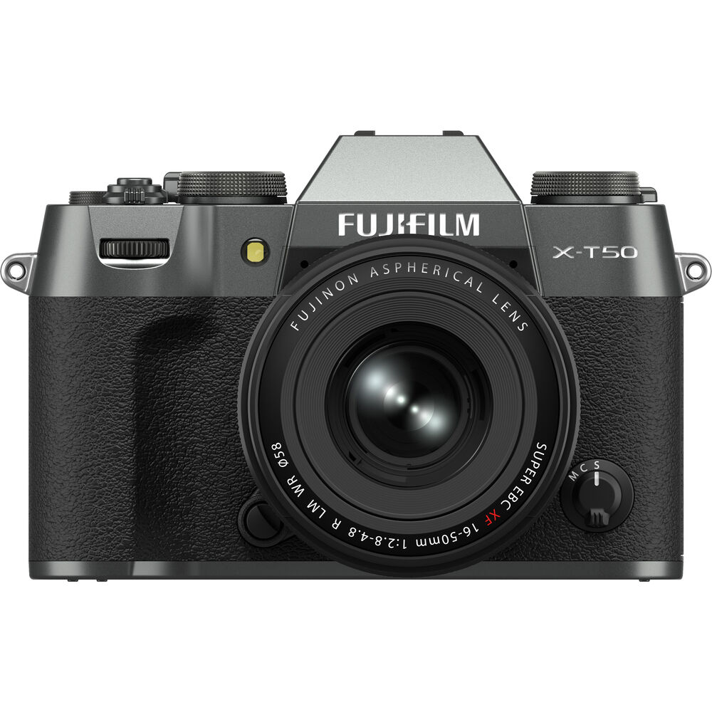 FUJIFILM X-T50 Mirrorless Ca/2.8-4.8 Lens mera with XF 16-50mm Charcoal Silver