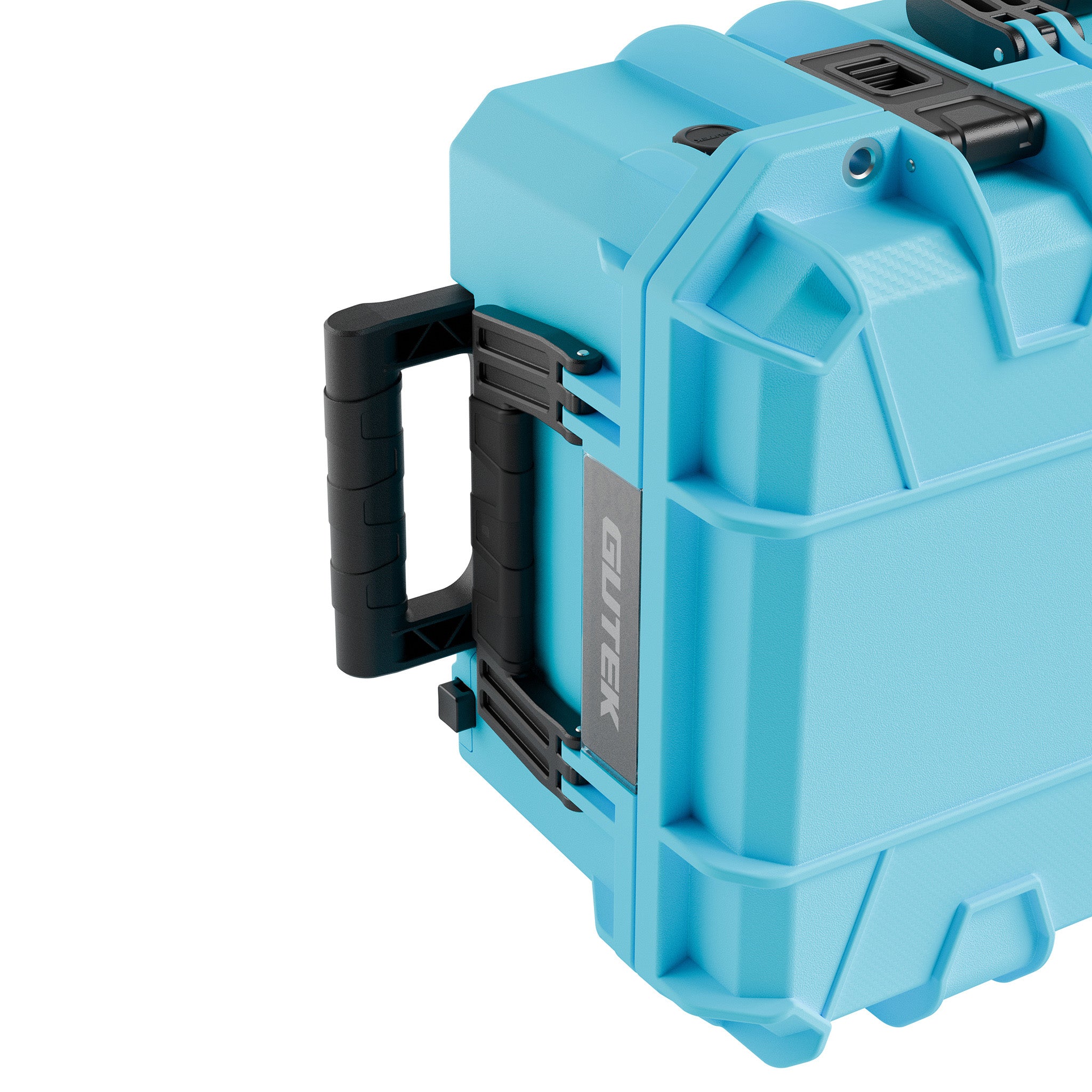 Твърд куфар с колелца GUTEK Tortoise T-300 Azure Blue - IP67