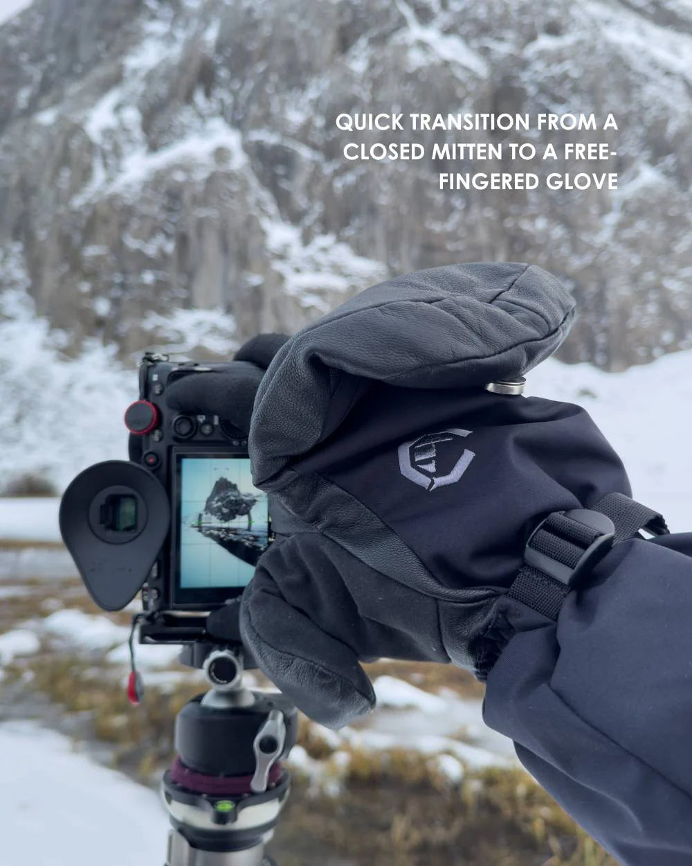 Фотографски ръкавици Vallerret Alta Arctic Mitt Black (XS размер)