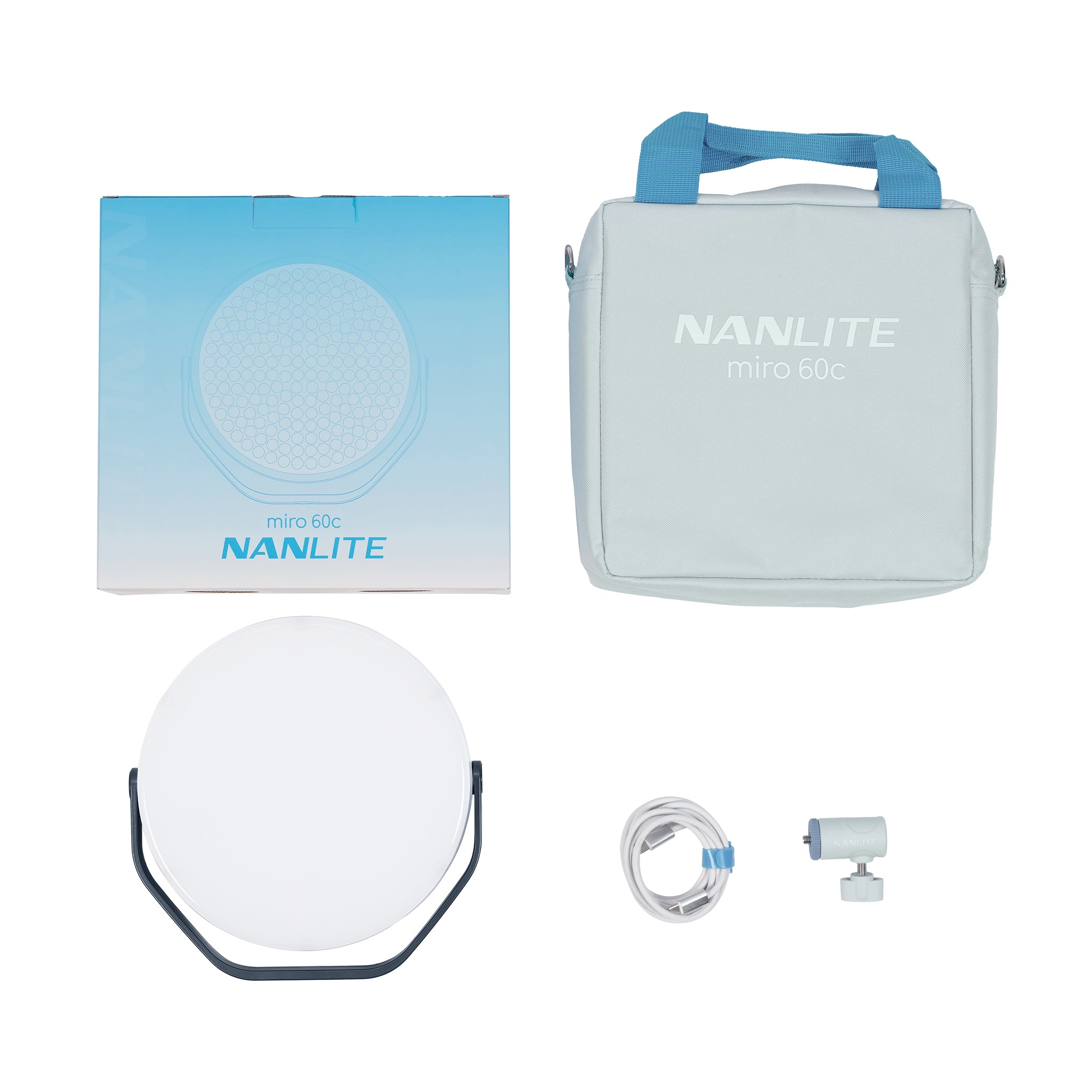 Кръгъл диоден панел NANLITE miro 60c LED Full-color (Midnight Blue)