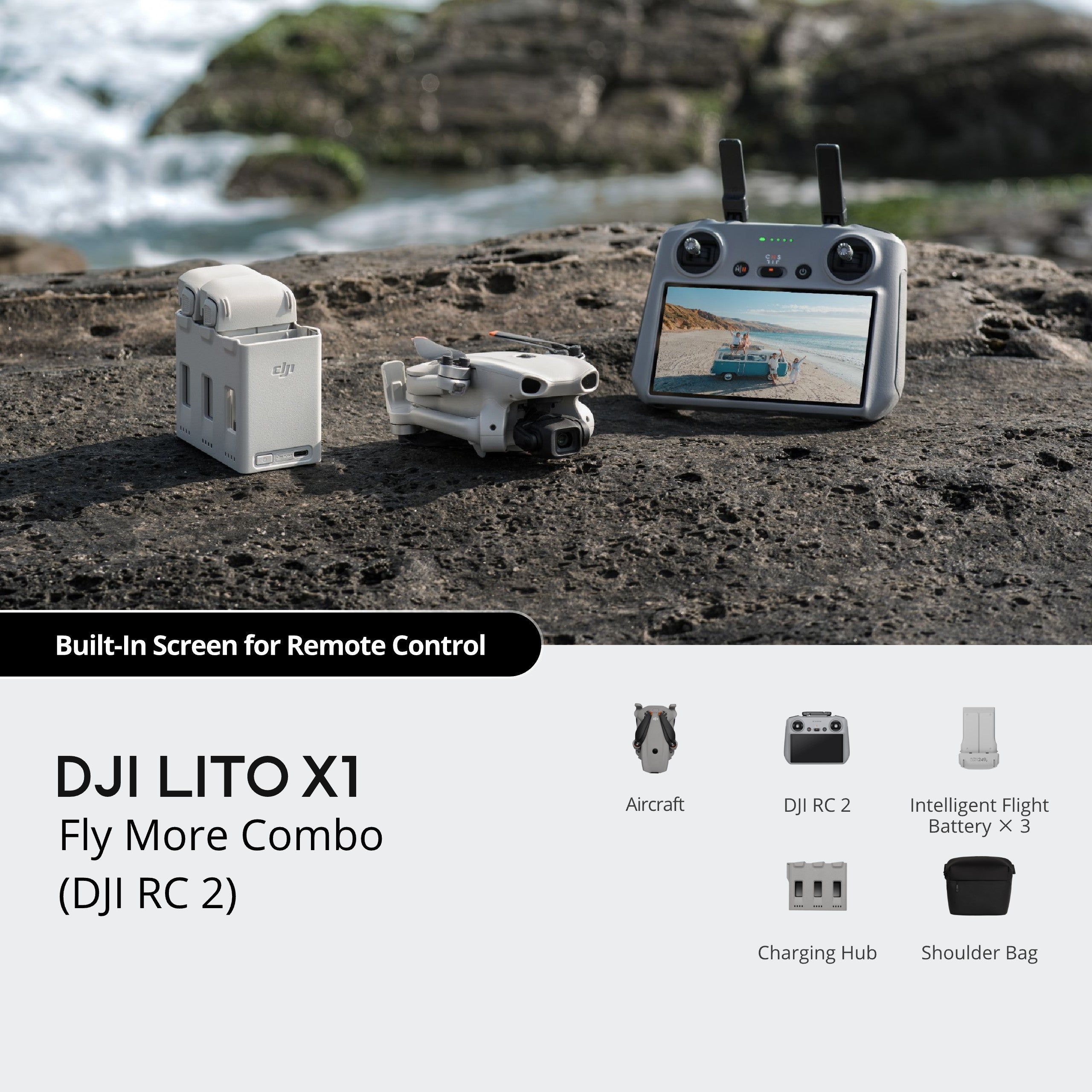 DJI Lito X1 Fly More Combo（DJI RC 2)