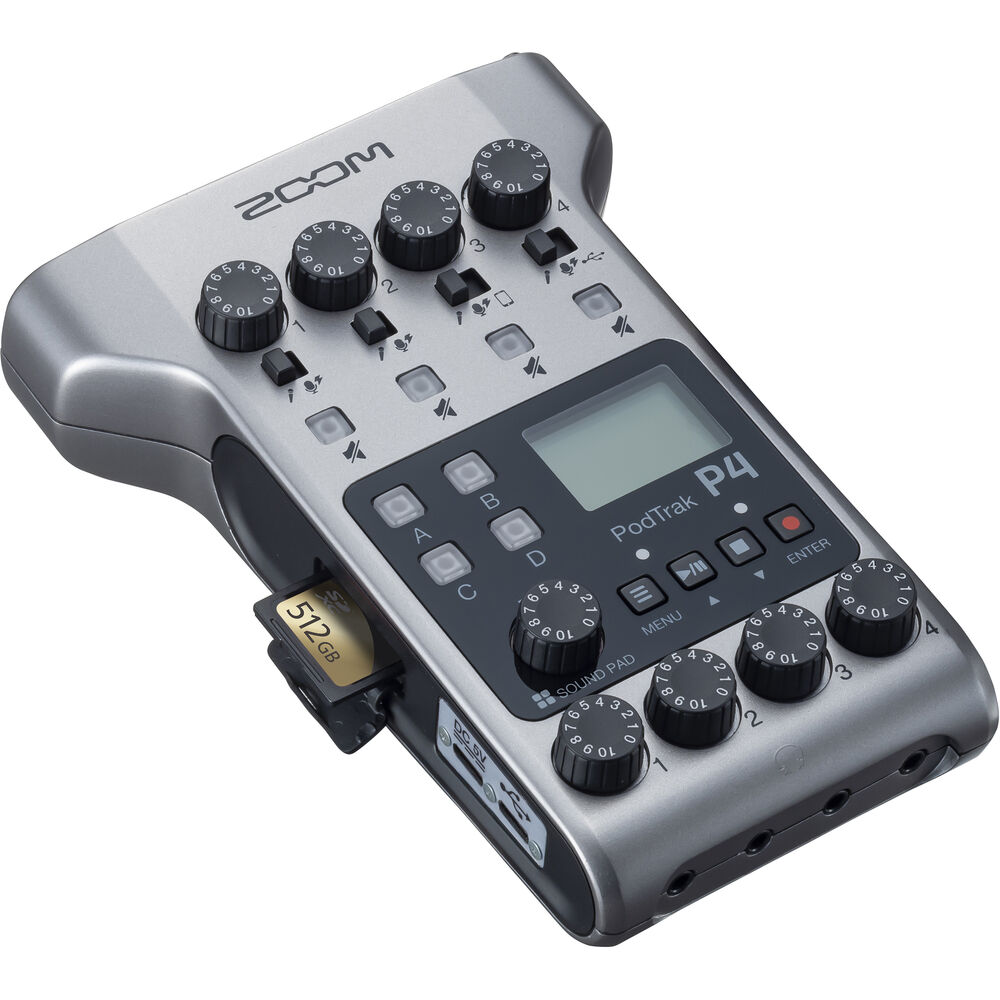 Подкаст интерфейс и рекордер ZOOM PodTrak P4