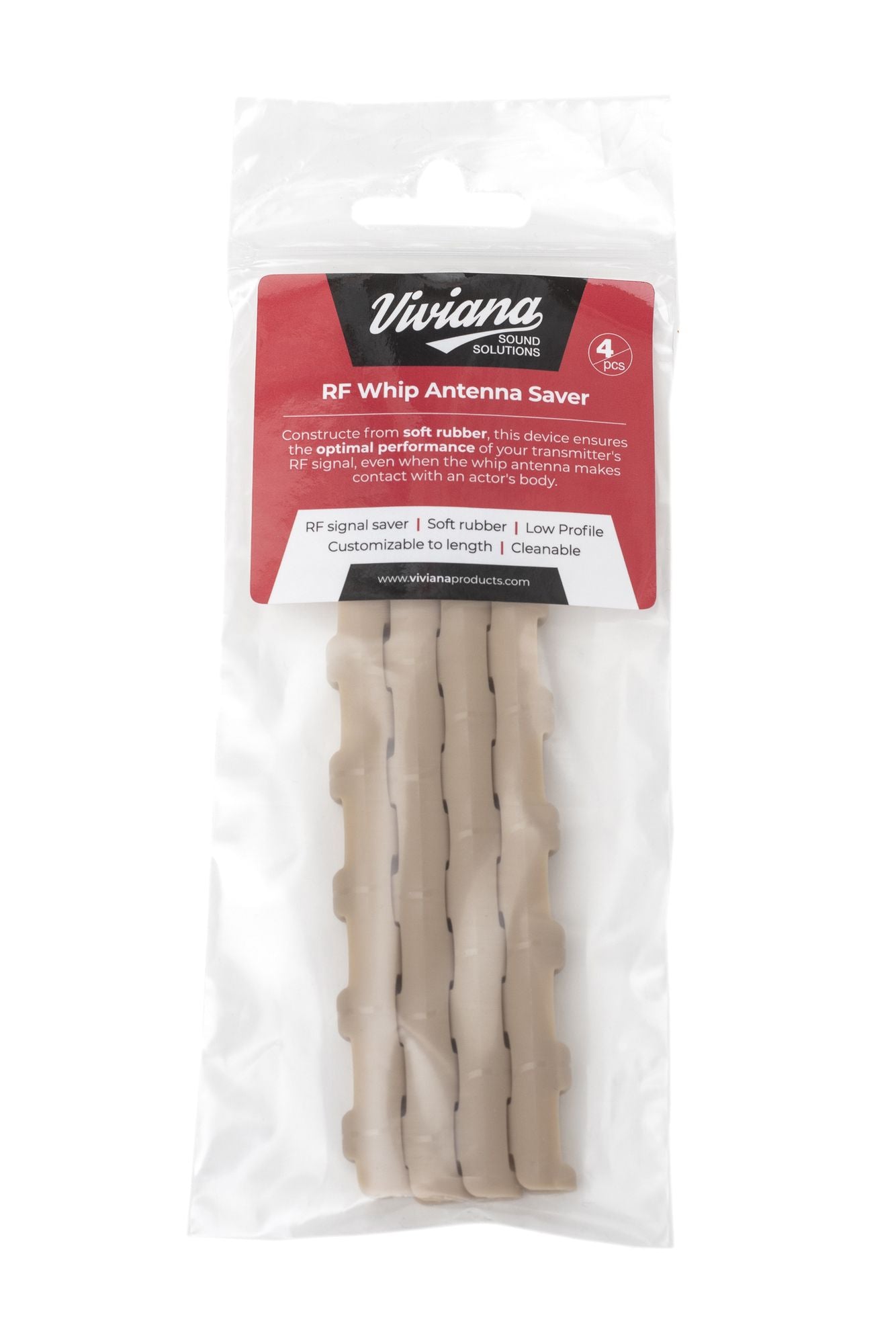 Viviana Whip Antenna Saver - аксесоар за антена - 4бр. - бежов