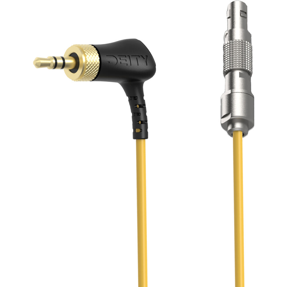 Deity C14 - кабел за времеви код - Right-Angle Locking 3.5mm TRS към Straight 5-Pin LEMO
