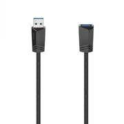 Удължителен кабел HAMA USB 3, USB-А Мъжко - USB-А Женско, 1.5 м, 5 Gbit/s