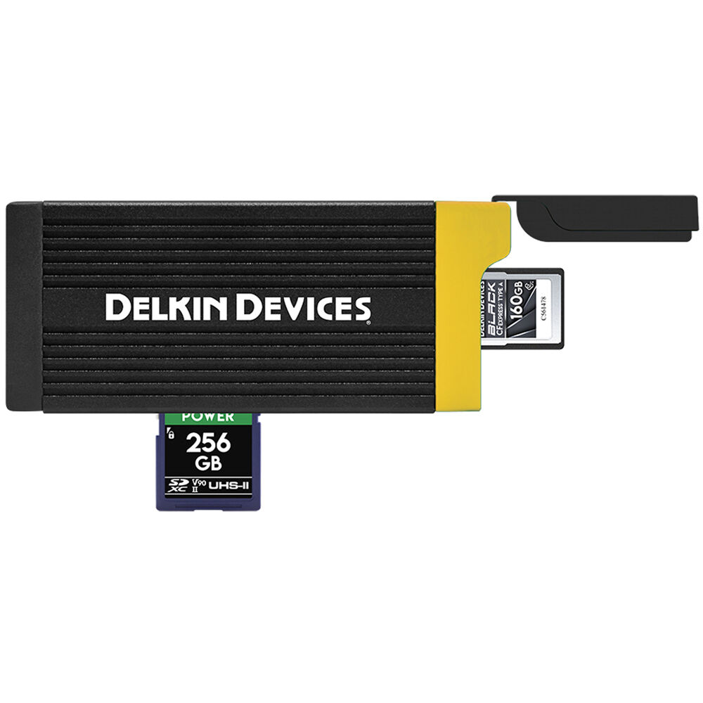 Delkin Cardreader CFexpress Type A & SD (Type C to C & Type C to A Cables)
