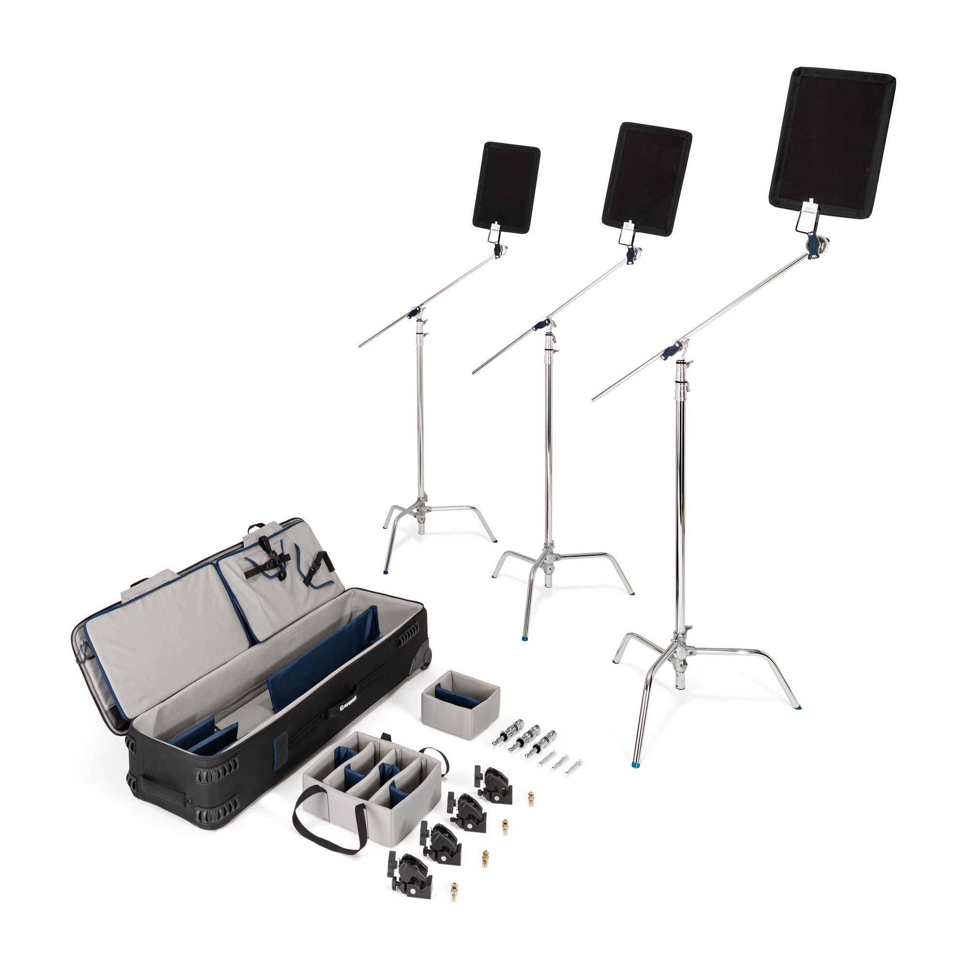 Чанта за три Detachable C-Stand-а и аксесоари - с колелца
