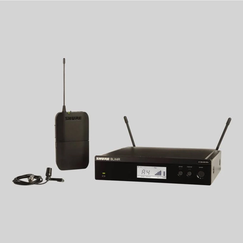 Shure BLX14RE/CVL-K14 (614 - 638 MHz) Wireless Rack-mount Presenter System with CVL Lavalier Microphone
