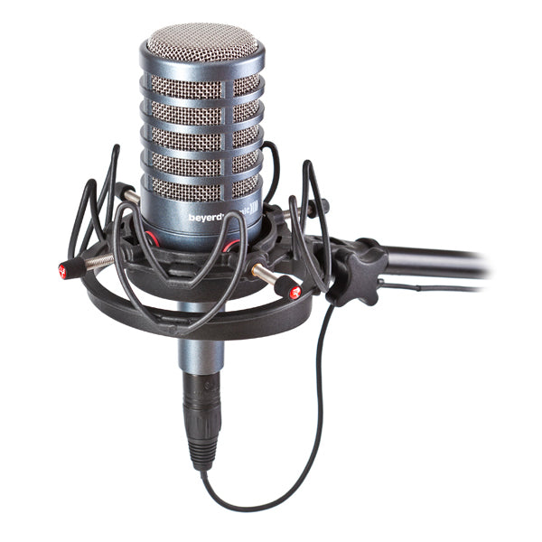 Rycote InVision USM for microphones weighing up to 750 grammes & between 18mm and 55mm in diameter.