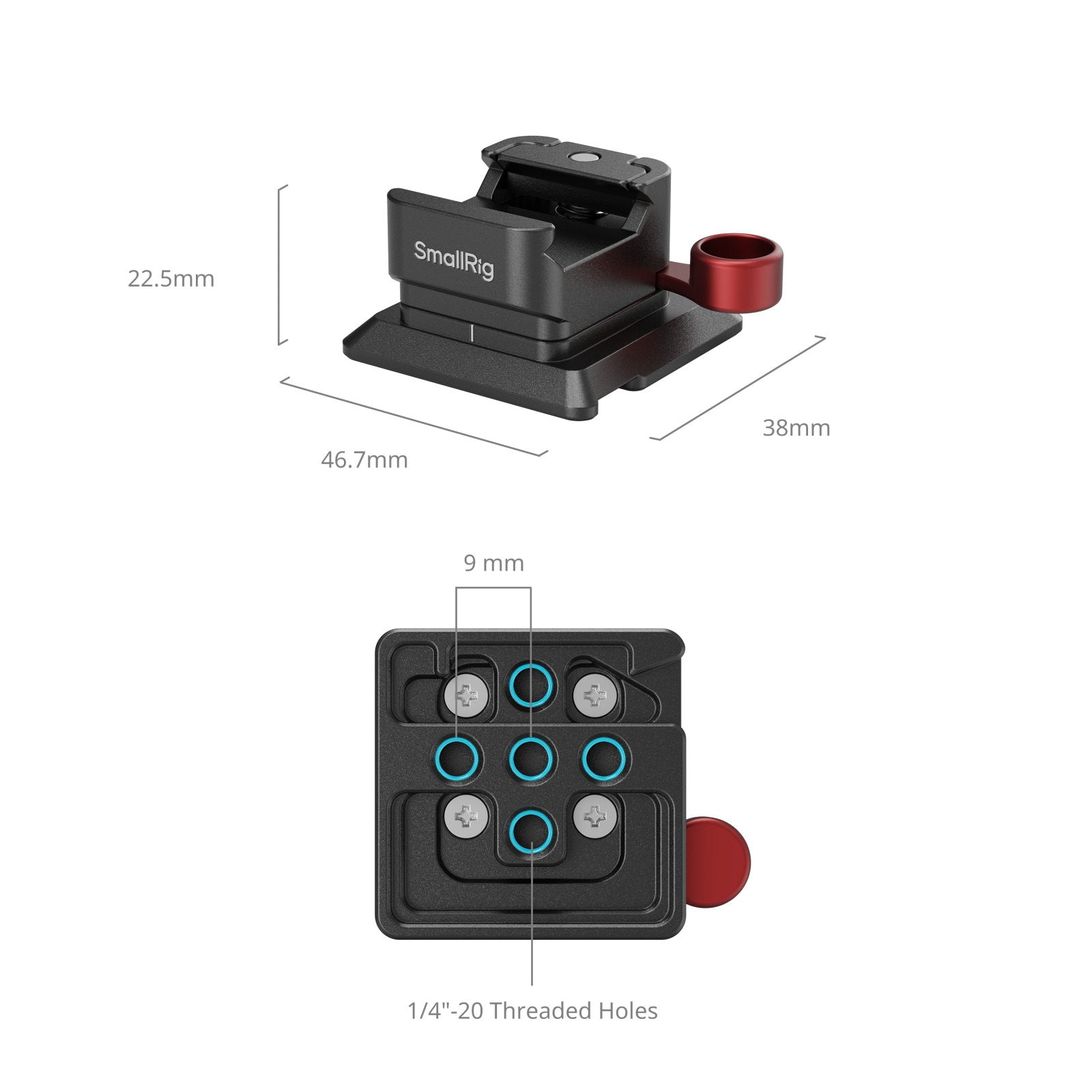 SmallRig NATO Clamp to Arca-Swiss Quick Release Plate