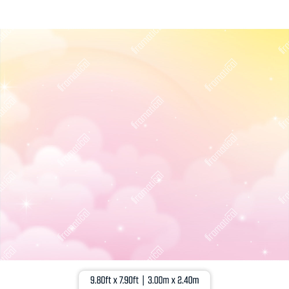 Текстилен фон - Sparkling Sunrise - 3.00m x 2.40m