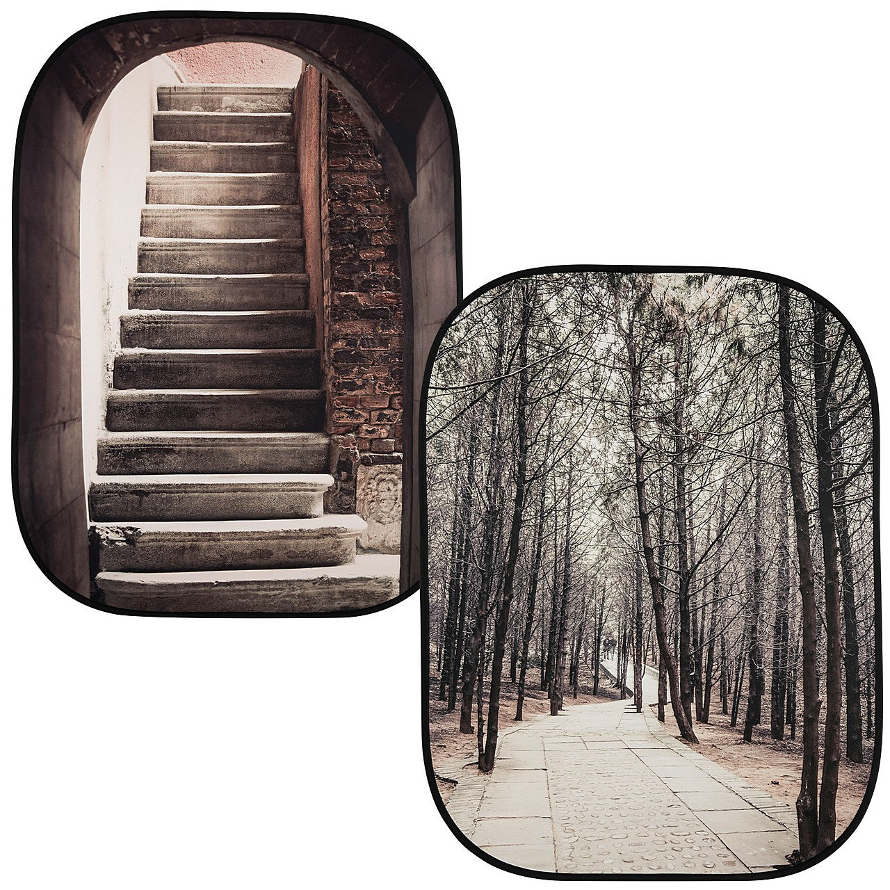 Сгъваем фон Manfrotto Perspective  - 1.5 x 2.1 м Stone Steps/Winter Trees