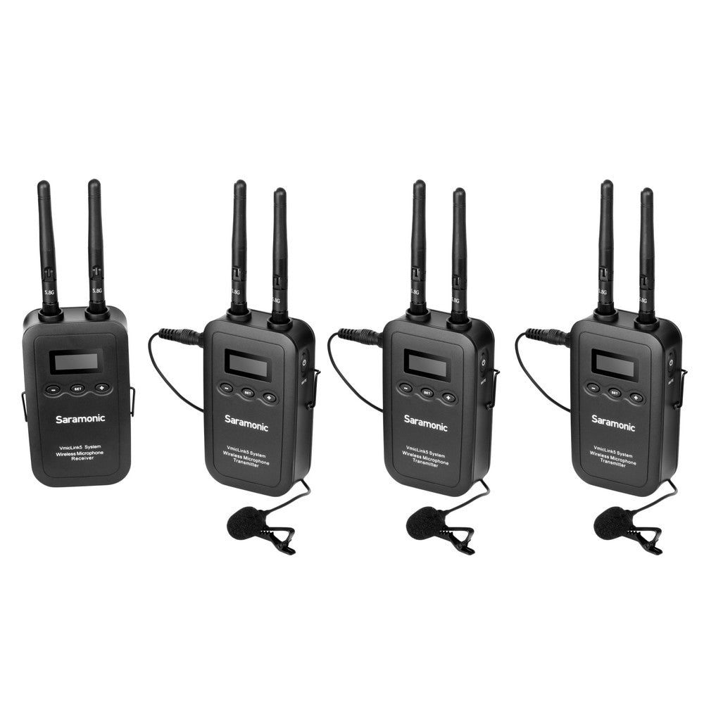Saramonic Vmiclink5 5.8Ghz Shf Wireless Lavalier Microphone System