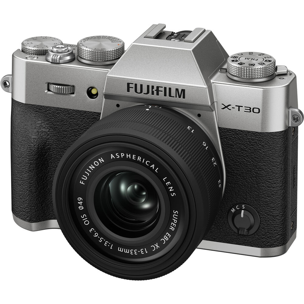 Фотоапарат Fujifilm X-T30 III (Сребърен) с обектив Fujifilm XC 13-33mm f/3.5-6.3