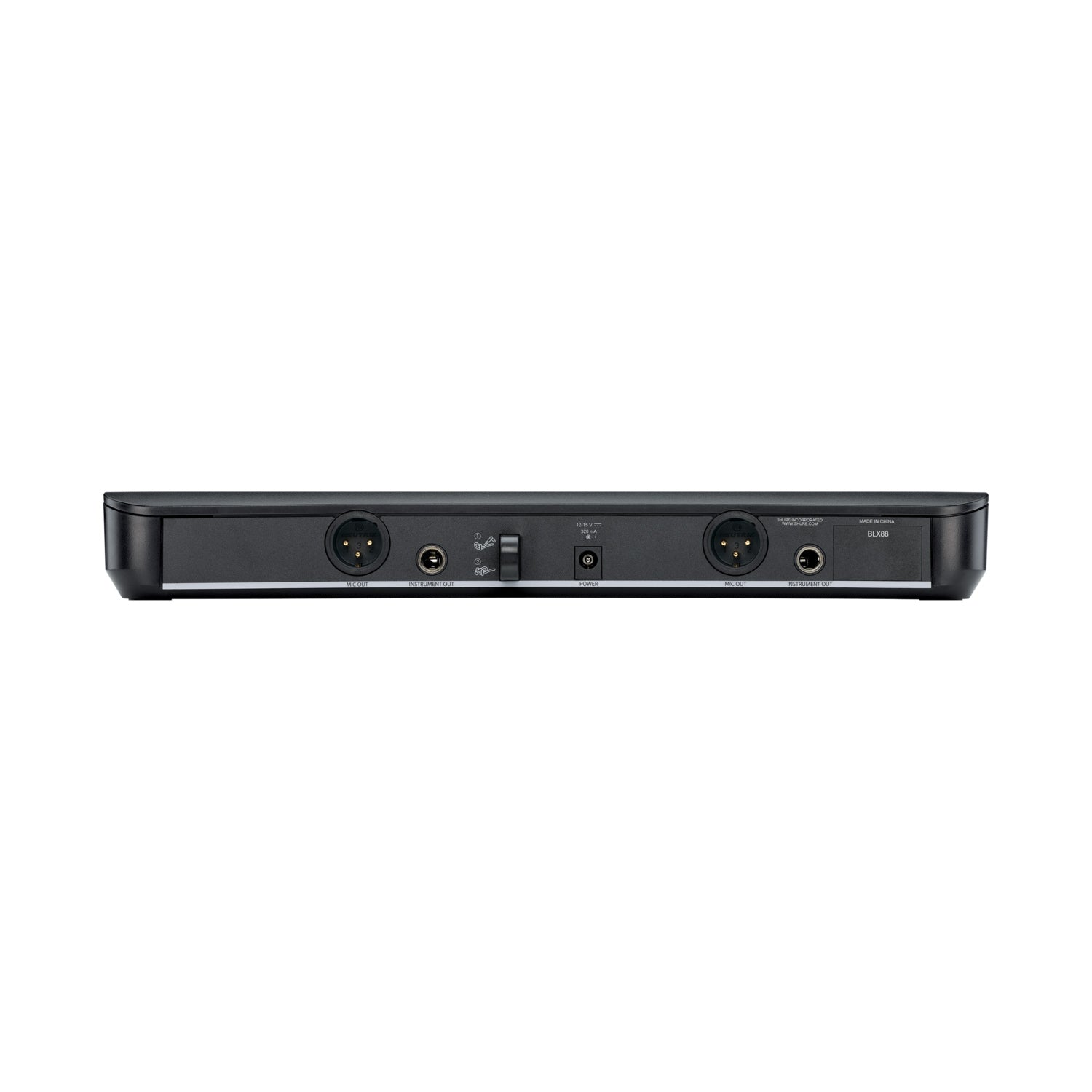 Безжична с-ма Shure BLX1288E/PGA31+PG58-K14(614-638 MHz) - Двуканален приемник, ръчен микрофон и хедсет микрофон