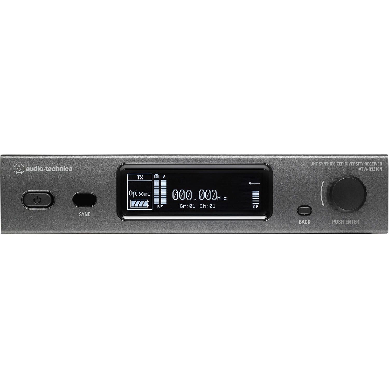 Настолен приемник Audio-Technica ATW-R3210N-DE2 (470.125-529.975 MHz) с мрежова свързаност - серия 3000