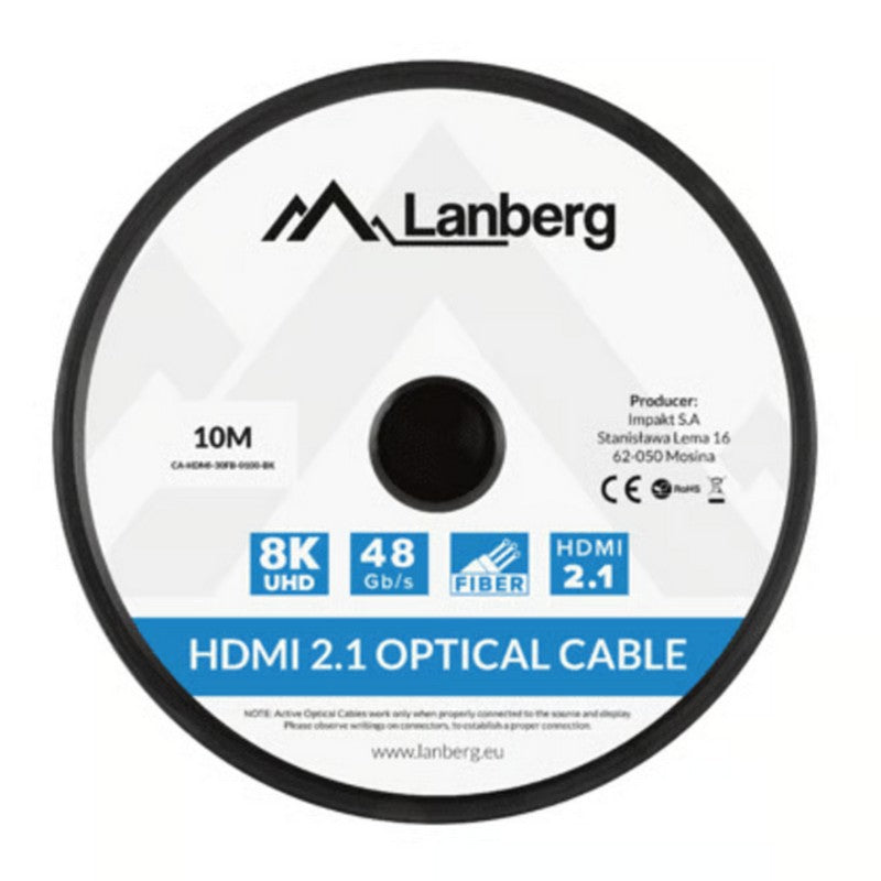 HDMI 2.1 кабел 10 метра Lanberg