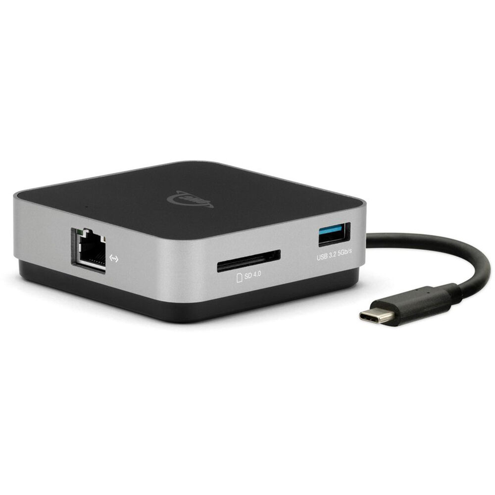 OWC Dock USB-C Travel Dock E 6-Port Travel Dock 100W- Space Gray (ethernet)