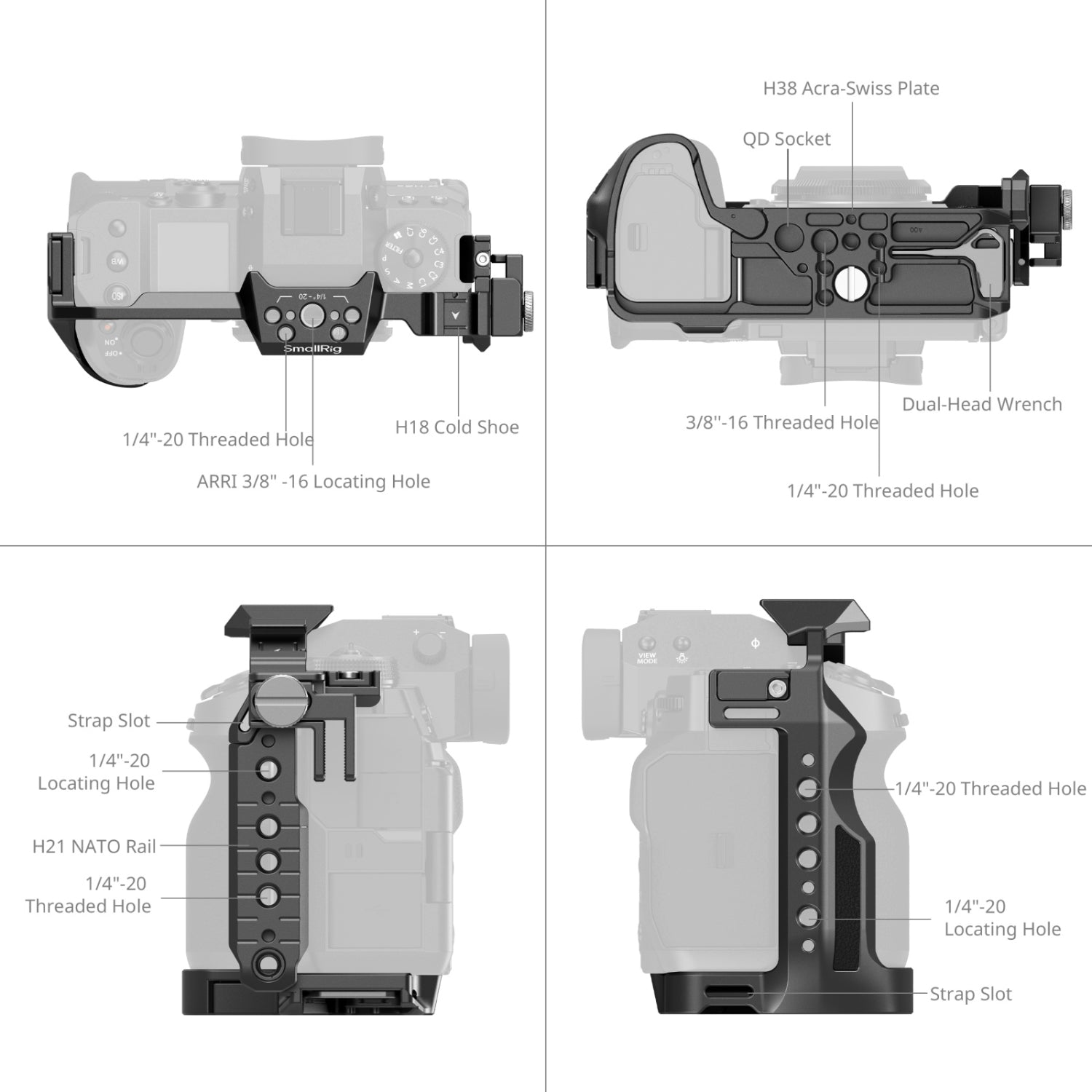 Клетка за камера FUJIFILM X-H2 / X-H2S 3934B