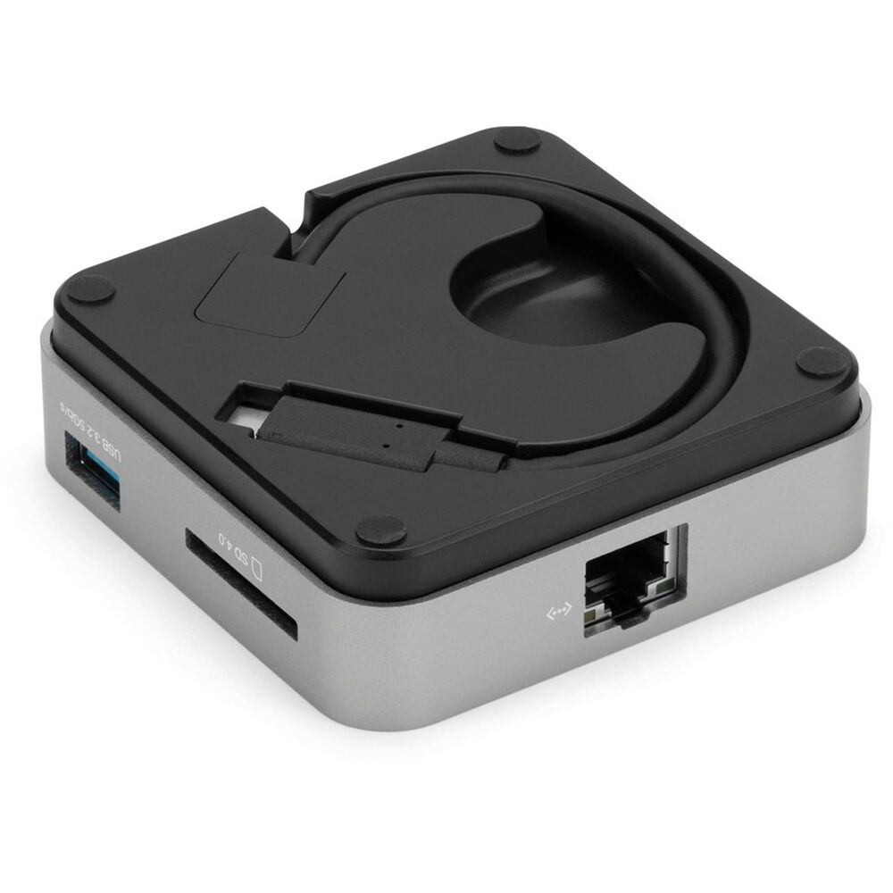 OWC Dock USB-C Travel Dock E 6-Port Travel Dock 100W- Space Gray (ethernet)