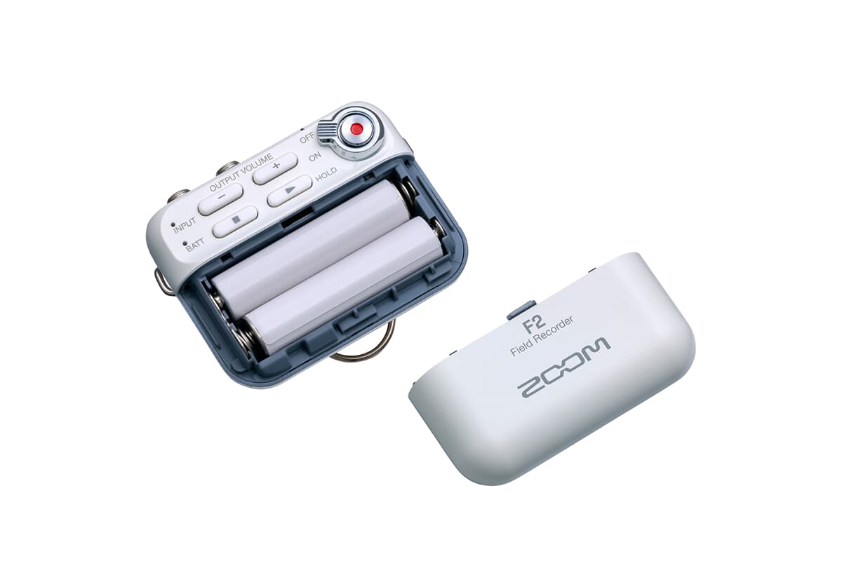 Zoom F2 -32-bit float Field Recorder with included lavalier mic - White