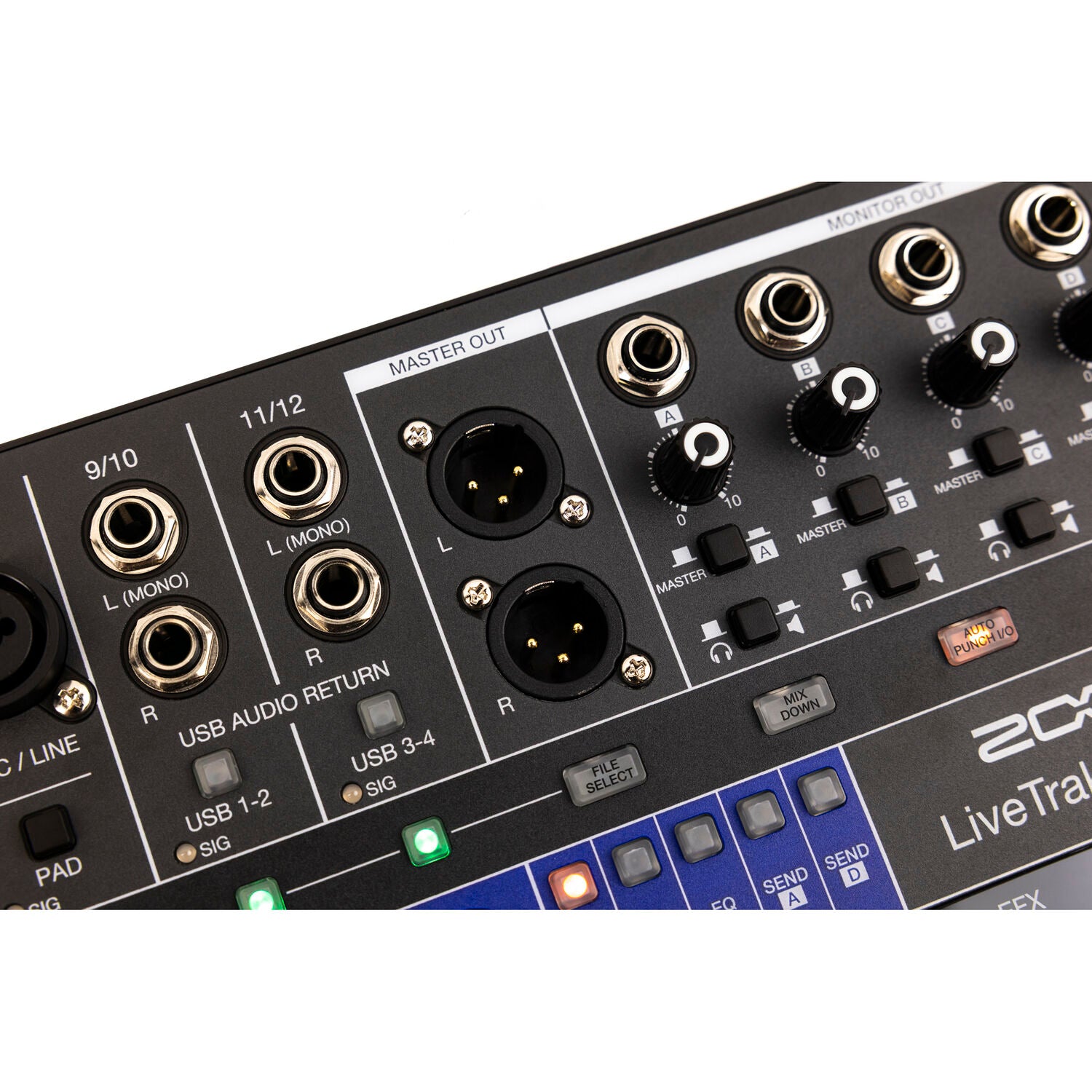 12 канален смесителен пулт с ефекти Zoom L-12NEXT Livetrak - Digital Mixer and Recorder