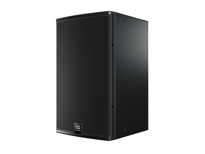 Optimal Audio Cuboid 12 cabinet speaker, 300w 8Ω in black, requires a mount