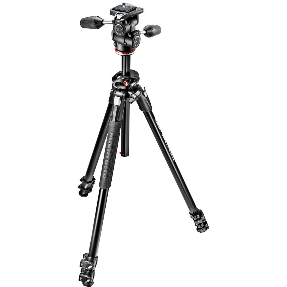 Manfrotto 290 Dual комплект с 3-позиционна глава и 90° колона - 10г. гаранция