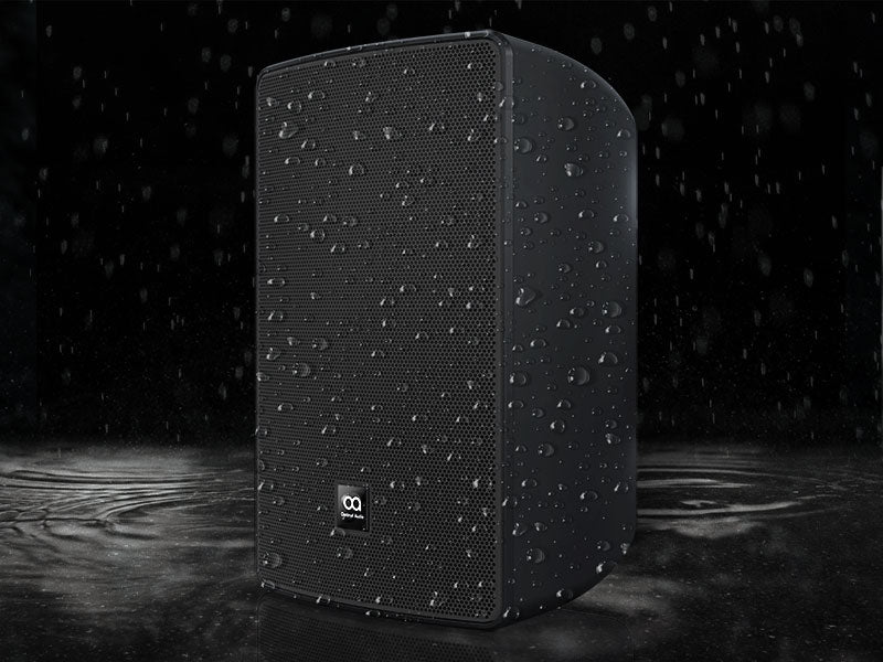 Пасивна колона Optimal Audio Cuboid 6 - 60W, 8Ω - черна - със стойка за стена