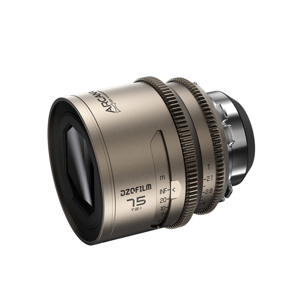 Комплект 3 хибридни анаморфни обектива DZOFILM Arcana T2.1 FF 1.5X (32, 45, 75mm; PL, Метър)
