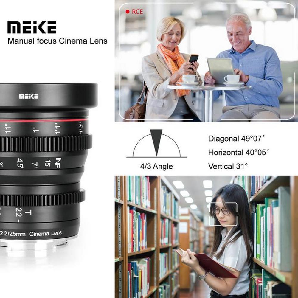 Meike Cine Lens 25mm T2.2 for MFT