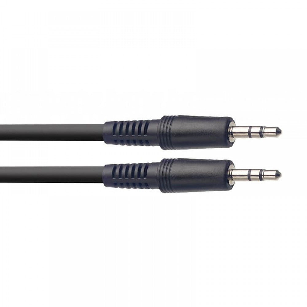 Кабел Stagg SAC1MPSMPSB 3.5mm стерео жак към 3.5mm стерео жак - 1m
