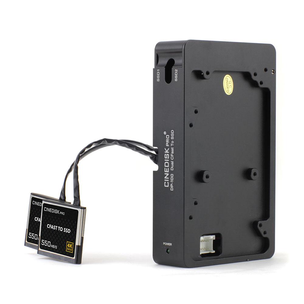 CINEDISKPRO DP-100 DUAL CFAST 2.0 TO SSD ADAPTER FOR URSA MINI PRO, 4K, 4.6K