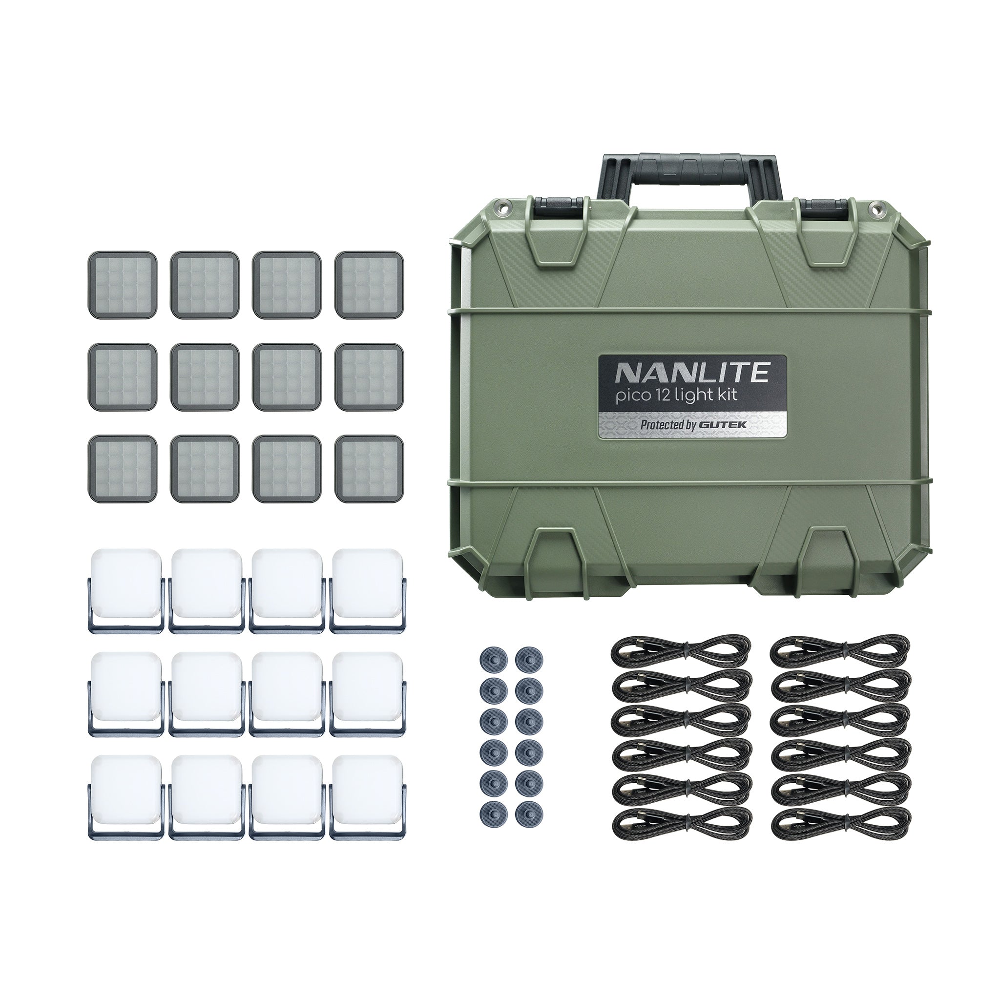 Комплект с 12 панела Nanlite Pico (Midnight Blue)